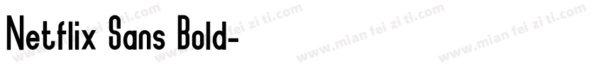 Netflix Sans Bold字体转换
